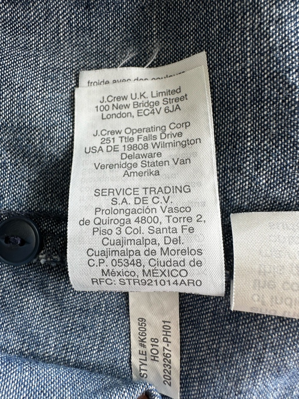 Madewell Denim Puff-Sleeve Shirt Dress Blue Casual in Harris Wash Women’s Size S - Picture 10 of 11